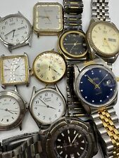 Lote de 10 relógios masculinos lixo projeto faça você mesmo não funciona Genebra QQ Cantina Solar comprar usado  Enviando para Brazil
