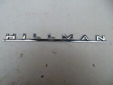 Hillman chrome car for sale  ROYSTON