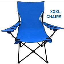 Giant Oversized Big XXXL Portable Folding Camping Beach Outdoor Chair, Blue, used for sale  Shipping to South Africa