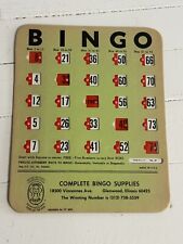 Vintage bingo card for sale  Scarville