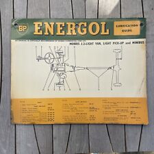 Energol lubrication guide for sale  POOLE