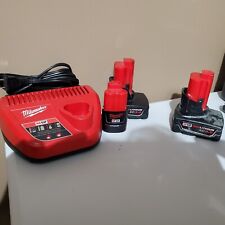 m12 charger milwaukee battery for sale  Abell