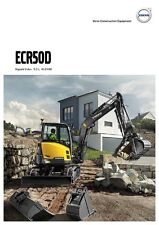 Volvo Construction ECR50D 10 / 2015 catalogue brochure excavator Bagger pelle na sprzedaż  PL