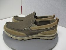 Zapatos Skechers Superior Milford marrón claro sin cordones para hombre talla 11,5 segunda mano  Embacar hacia Argentina