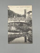 Cartolina barge ponte usato  Milano