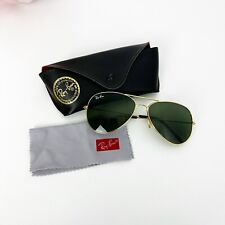 Ray Ban Aviator Sunglasses 3026 Gold Frame/ Green Lens 56mm for sale  Shipping to South Africa