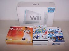Nintendo Wii Sports Bundle White Console Accessories & Games lot, used for sale  Shipping to South Africa