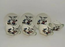 Vintage Made in Japan Bunny Rabbit Cartoon Mini Tea Set Cups Plates Pot Set for sale  Palm Bay