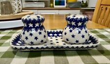 Shakers e bandeja de sal, pimenta para cerâmica polonesa MANUFAKTURA comprar usado  Enviando para Brazil