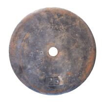 Placa de peso de hierro fundido vintage de 25 libras segunda mano  Embacar hacia Argentina