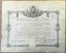 Usato, Brevet Legion d'Honneur 1819 Autografo Mac Donald - Pergamena Legione d'Onore   usato  Sezzadio