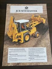 Jcb sitemaster brochure for sale  LINCOLN