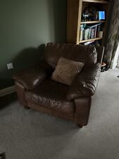 Leather armchair for sale  IBSTOCK