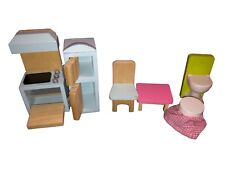Muebles de madera casa de muñecas horno estufa despensa o nevera mesa inodoro  segunda mano  Embacar hacia Argentina