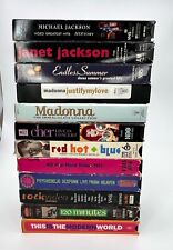 Lote de 12 vídeos musicais VHS (Red Hot Chili Peppers, Michael Jackson, Madonna) comprar usado  Enviando para Brazil