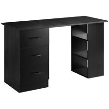 HOMCOM Computer Desk w/ Storage, Writing Study Table for Home Office, Black for sale  Shipping to South Africa