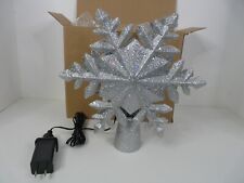 Joiedomi Christmas Tree Toppers Snowflake Tree Topper with Rotating Lights for sale  Youngtown