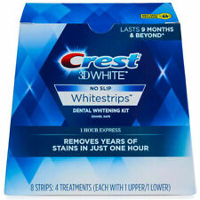 Used, Crest 3D 1 Hour Express Whitestrips -8 strips - (4 treatments) - Exp. 4/2025 for sale  Shipping to South Africa