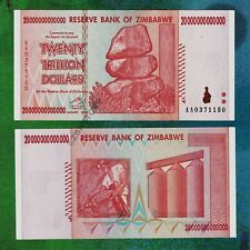 20 bilionów dolarów Zimbabwe Banknot AA 2008 100% Autentyczny ze zweryfikowanym COA, używany na sprzedaż  Wysyłka do Poland