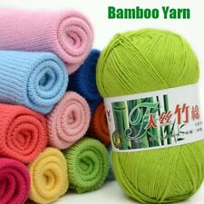 50g Bamboo Cotton Weave Yarn Ball Soft Baby DIY Thread Knitting Crochet lot 6ply til salg  Sendes til Denmark