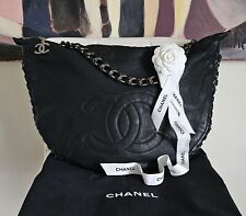 Chanel black leather for sale  Braintree