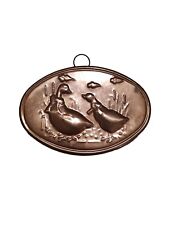 Used, Vintage Copper Kitchen Baking Mold Tin Geese Wall Art~9.25x6.5x1.5 for sale  Shipping to South Africa