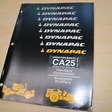 DYNAPAC CA25 SERIES II 2 rolos compactador proprietário operador manual de manutenção livro comprar usado  Enviando para Brazil