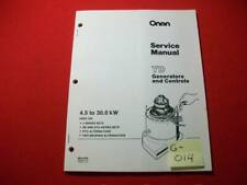 ONAN YD GENERATORS & CONTROLS 4.5 TO 30.0 KW SERVICE MANUAL #900-0184 EXC. COND. for sale  Shipping to South Africa
