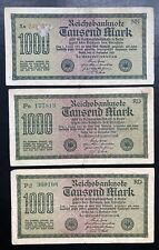 3stück reichsbanknote 1000 gebraucht kaufen  Deutschland