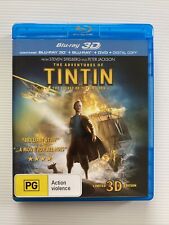 Blu Ray 3D y 2D - LAS AVENTURAS DE TINTÍN Secreto del Unicornio (2011) Hojalata segunda mano  Embacar hacia Argentina