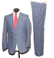 NEW  ABLA SUBTLE PRINCE OF WALES LIGHT BLUE SUIT 38'' R 32" W for sale  Shipping to South Africa