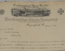 Buckwalter Stove Co. Letter 1908 Royersford, Pa Illustrated Continental Works, usado comprar usado  Enviando para Brazil