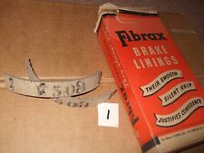 COTTON, SUNBEAM AND SUN -  FIBRAX BRAKE LININGS - 1920S/30S - NOS, used for sale  Shipping to South Africa