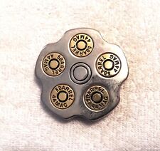 CLASSIC BELT BUCKLE 5 BARREL BULLETS 44 MAGNUM GUNS WEAPON GOLD/SILVER TONE BB11 for sale  Shipping to Ireland