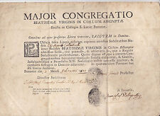 R946-BOLOGNA-CONGRAGAZIONE De Beata Virgen En Colegio De S. Lucia 1807 comprar usado  Enviando para Brazil