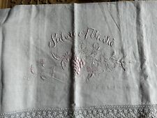 Antico lenzuolo ricamato usato  Firenze