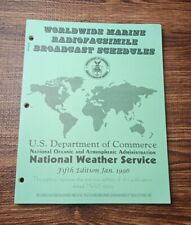 Worldwide Marine Radiofacsimile Broadcast Schedule National Weather 1996  for sale  Shipping to South Africa