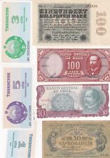 KAPPYSCOINS  W8095    ESTATE CURRENCY COLLECTION  26  OLD WORLD WIDE BANK NOTES, used for sale  Norwood
