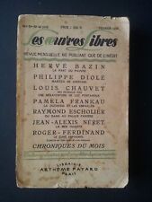 Oeuvres libres 1954 d'occasion  Bourg-en-Bresse