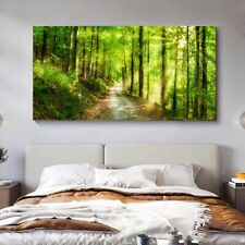 Forest Scenery Canvas Painting Canvas Wall Art Posters & Prints Art Wall Picture, used for sale  Shipping to South Africa