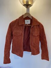 Red suede jacket for sale  ANDOVER