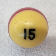 Bola de billar de colección de repuesto para billar de 2 1/4" de diámetro número 15 a rayas granate, usado segunda mano  Embacar hacia Argentina