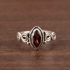 Garnet Ring 925 Sterling Silver Band Ring Statement Handmade Jewelry Gifts item for sale  Shipping to South Africa