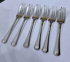 6 Arthur Price 14.5cm Silver Plate Grecian Athenian Cake Pastry Forks Sporks for sale  Shipping to South Africa