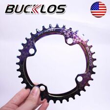 104BCD 30-38T Colorful Narrow Wide Chainring MTB Bike Single Sprocket Crank Bolt, used for sale  Shipping to South Africa