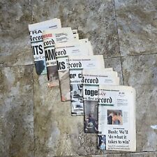 jornais o registro de 11 de setembro a 16 de setembro de 2001. ataque, usado comprar usado  Enviando para Brazil