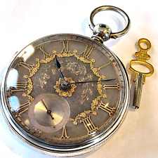 silver fusee pocket watch for sale  Loomis