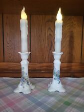 Used, Delicate Forget Me Not Candlestick Pair for sale  Shipping to South Africa