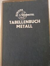 Tabellenbuch metall 1952 gebraucht kaufen  Gebhardshagen