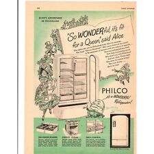 Refrigerador Philco 1948 anuncio impreso publicitario Alicia en Filcoland segunda mano  Embacar hacia Argentina